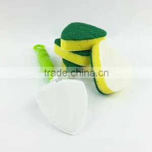 Kitchen Cleaning Long Handle Cleaning Sponge Brush Cleaning Sponges With Handle thumbnail-3