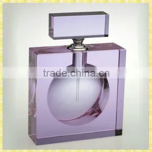 Handcrafted Purple Crystal Perfume Bottles For Wedding Decoration thumbnail-1