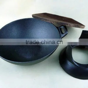Cast Iron Wok Pan Dia:24.5CM thumbnail-6