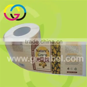 China Price Hot Sale Olive Bottle Adhesive Label Stickers thumbnail-5