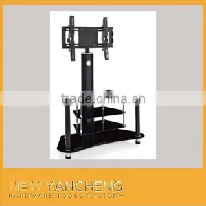 High Quality Simple Tempered Glass tv Stand Made in Foshan thumbnail-1