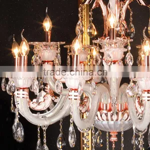 Vintage Zinc Alloy & Glass Bowl Chandelier & Pendant Lighting thumbnail-3