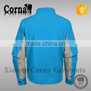 Latest Fashion Trends Blue Waterproof Sportswear Mens Parka Jacket thumbnail-2