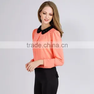 PRETTY STEPS 2016 New Design Model Promotion Products Girls Ladies Long Sleeve Blouse thumbnail-2