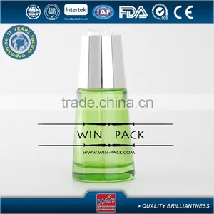 20ml Green Tapered Special Type Glass Dropper Bottle, High Quality Dropper Bottle With Aluminum Cap thumbnail-1