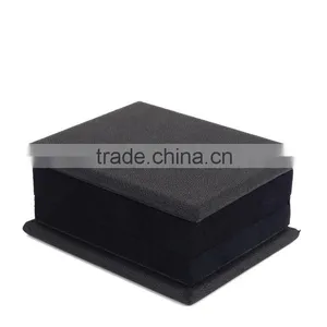 Chinese Factories Wholesale Custom High PU Leather Jewelry Box, Black Necklace Gift Box thumbnail-3