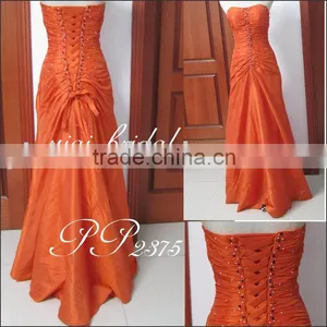 PP2375 Orange Turquoise Prom Dress Long Sexy Prom Dress Evening Dress thumbnail-1