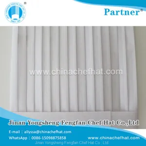 80g Special White Non Woven Flat Top Cook Cap Disposable Chef Hat thumbnail-2