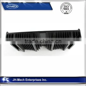 Black Powder Coating Aluminum Fin Heat Sink With CNC Machining thumbnail-1