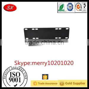 Black Aluminum Front Bumper License Plate Mount Bracket Holder For LED Work Lamps thumbnail-1