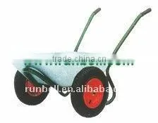 Metal Wheel Barrow With Two Wheels thumbnail-1