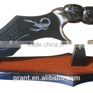 47.5" Overall, Roman Sword, Cast Aluminum Handle, With Wooden Plaque thumbnail-2