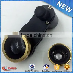 2016 Trending Products Innovative Phone Camera Lens 3 in 1 Universal Clip Lens CE RoHS thumbnail-1