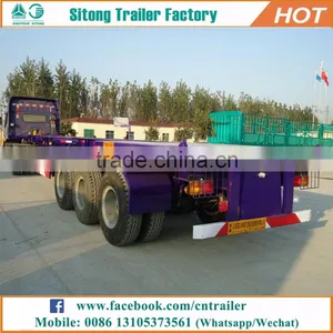 Factory Direct 3 Axles 20ft 40ft Skeletal Shipping Container Transport Trailer thumbnail-1