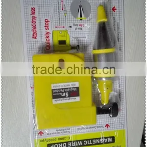 3m Yellow Plastic Box Magnetic Plumb Bob With Chromed Bob thumbnail-3