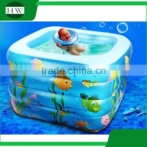 Colorful Large Baby Inflatable Square Swimming Pool thumbnail-1