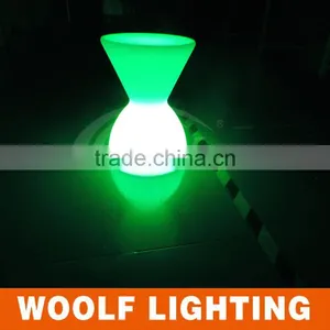 Outdoor Decorative Remote Color Changing LED Illuminated Drum Chair thumbnail-2