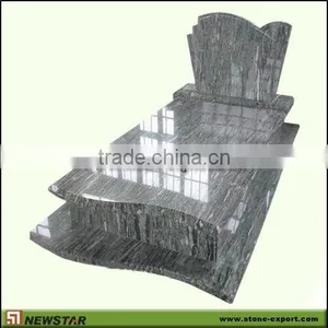 European Style Tombstone,green Tombstone,Multicolor Green Tombstone Granite thumbnail-1