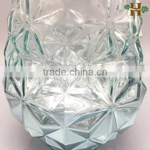 Handblown Mercury Glass Crystal Vase for Christmas Decoration thumbnail-2