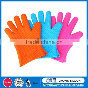 FDA Heat Resistant Silicone Cooking Baking Gloves for Oven Mitt thumbnail-2