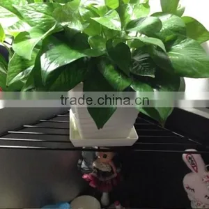 Balcony Hanging Flower Pot Rack Triangle Wall Flower Shelf thumbnail-4
