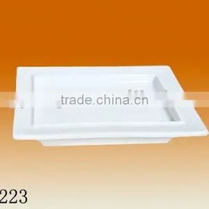 Chaozhou Factory Direct Wholesale Cheap White Square Ceramic Bath Soap Dish Holder thumbnail-2