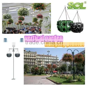 Plastic Hanging Flower Pot Vertical Garden Pots Hanging Vertical Garden Modular thumbnail-1