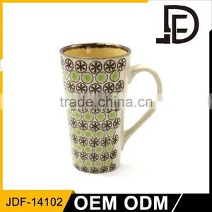 Drinkware Porcelain Beeg Mug, Tall Ceramic Coffee Mugs, 16oz Ceramic Coffee Mug thumbnail-1