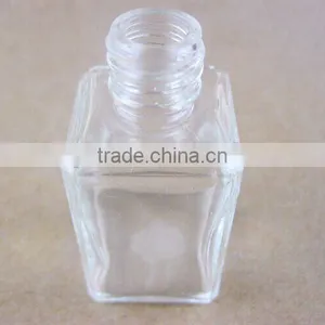 Clear Color Square Glass Jar thumbnail-2
