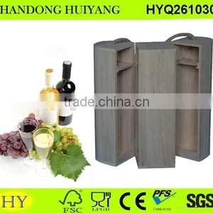 40% Discount Custom Wooden Wine Gift Box Portable Wine Box thumbnail-1