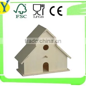 Customized Natural Hanging Wooden Bird House thumbnail-1