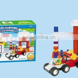 Confirm to EN71 Diy 151pieces Toy Colorful Plastic Building Blocks Toys thumbnail-1