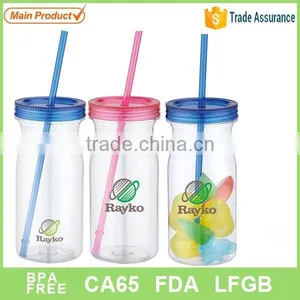 Milk Plastic Cold Water Bottle thumbnail-1