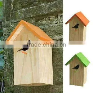 Decorative Handmade Wooden Birdhouse,wooden Craft Wholesale thumbnail-1