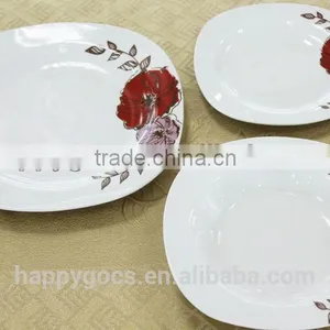 Porcelain Round Ceramic Dinnerware Sets 20pcs/30pcs thumbnail-2