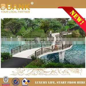 Double-Hinge Type Arched Bridge, Pedestrian Bridge in Residential District, Bridge With Iron Guardrail(BF08-Y10021) thumbnail-3