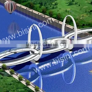 Modern Stayed-cable Bridge, Pine Sea Landscape Bridge, Customized Decorative Bridge(BF08-Y10002) thumbnail-4