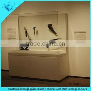 Customized Large Glass Display Cabinet With MDF Storage Lockers thumbnail-1