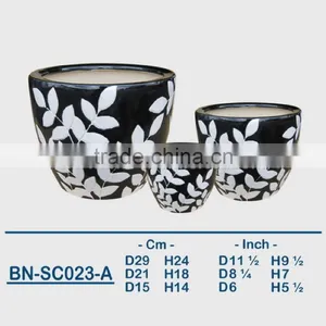 Vietnamese Ceramic Indoor Pot/ Indoor Planter BN-SC023-A thumbnail-1
