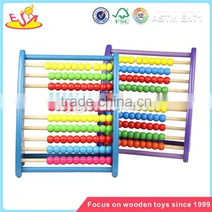 Wholesale Multifunctional Kids Wooden Abacus Toy Colorful Wooden Toy Abacus Superior Quality Wooden Abacus Toy W12A010 thumbnail-3