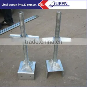 Adjustable Scaffolding Screw Jack Base With Nut for Construction thumbnail-1
