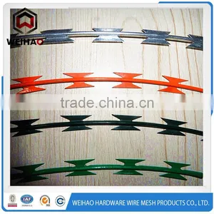 Galvanized Concertina Stainless Steel Razor Barbed Wire Blade Wire Fence thumbnail-2