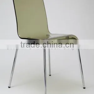 Modern Home Furniture Acrylic Dining Chair, Simple Plastic Design Coffee Chair thumbnail-4