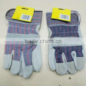 10.5" Cow Split Leather Full Palm Working Glove(BC/C Grade) thumbnail-1