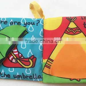 Hot Intelligence Development Cloth Cognize Hide and Seek Book Educational Toys For Kids Babys thumbnail-2