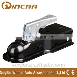 Different Size Trailer Coupler With Brake BLACK POWDER COATED thumbnail-1