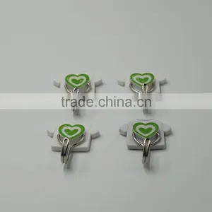 4pcs Durable Mini Adhesive Plastic/Metal Wall Hook With Sticker thumbnail-3