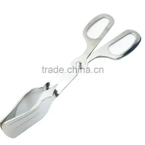 Wholesale Stainless Steel Scissor Bacon Meat Tong Fish Bbq Grill Tong Tools thumbnail-2