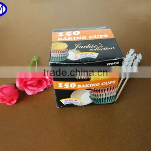 Round White and Colored Baking Paper Cake Cups thumbnail-1