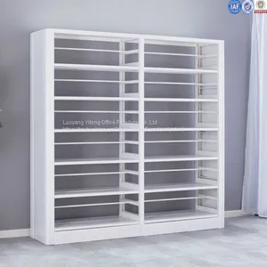 White Metal Library Furniture Book Shelf With Modern Design thumbnail-1